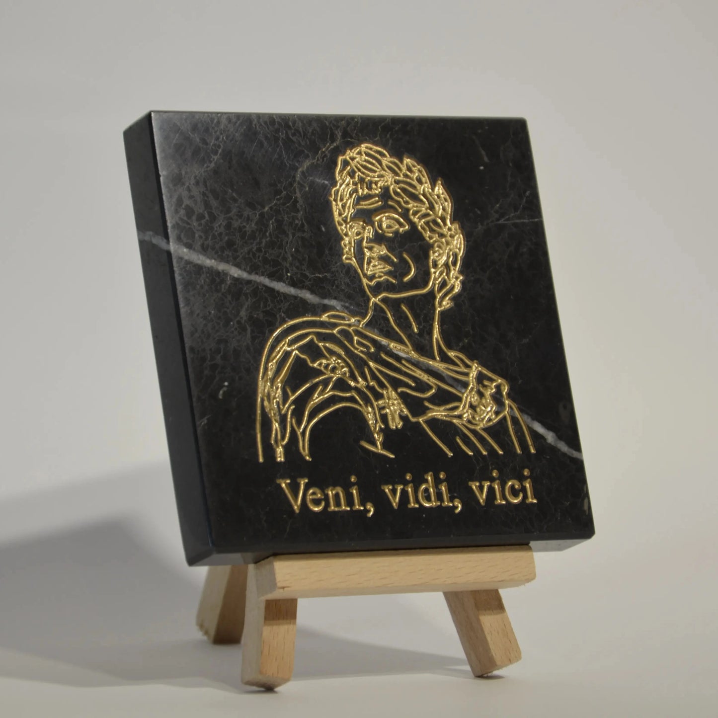 Stone Engraved Julius Caesar Veni, Vidi, Vici