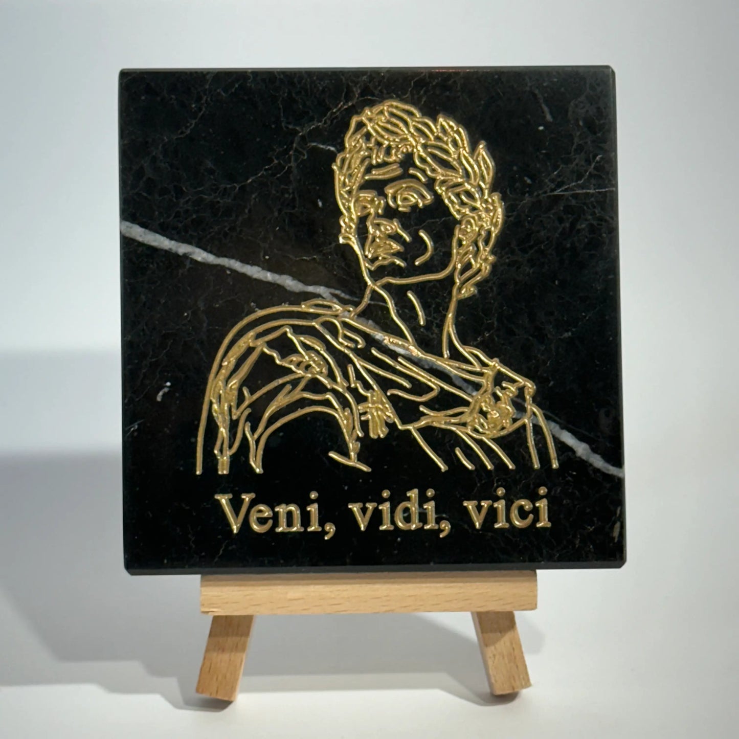 Stone Engraved Julius Caesar Veni, Vidi, Vici
