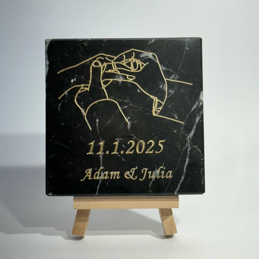 Personalized Engagement Stone Engraving