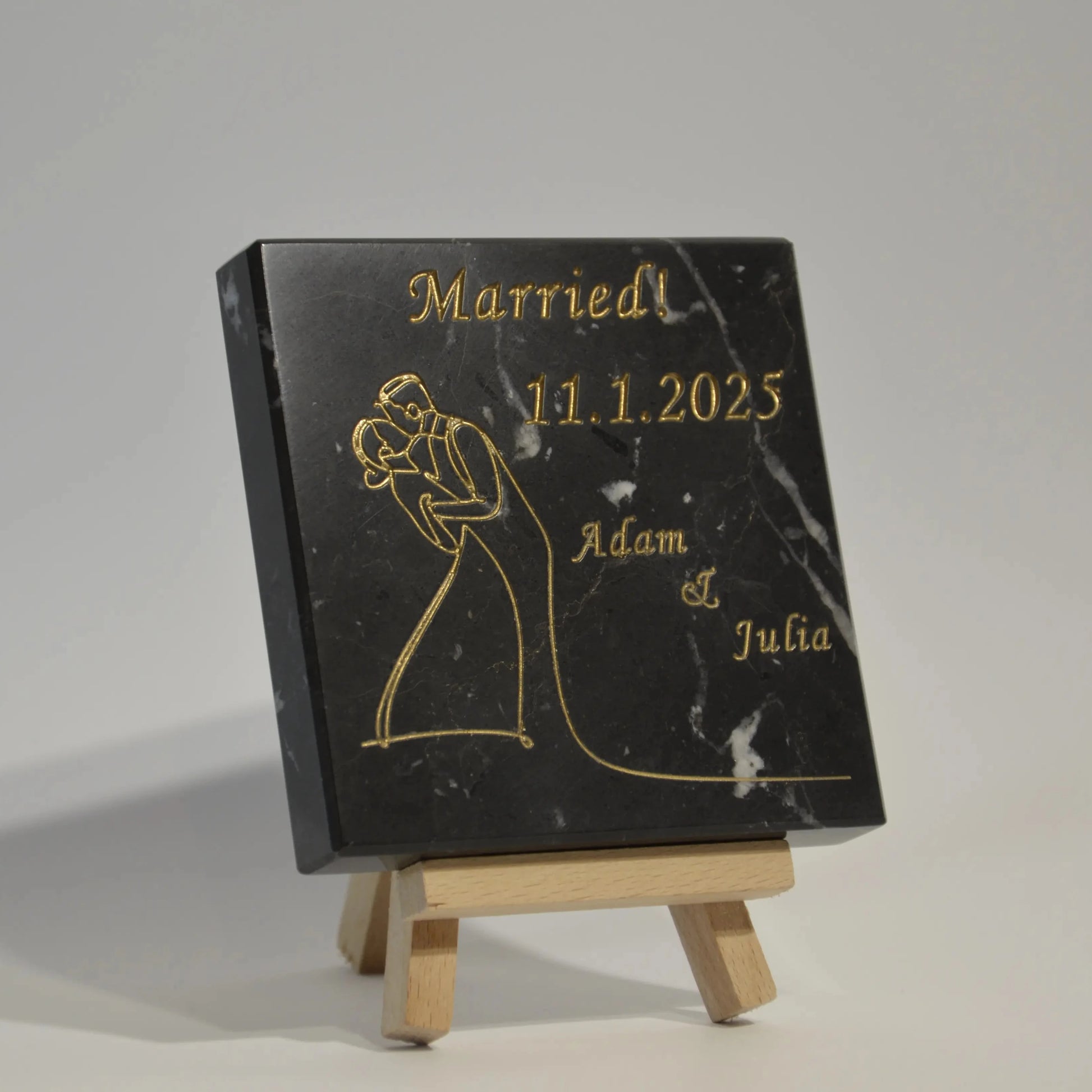 Personalized Married Engraved Wedding Stone Engraving