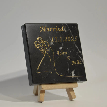 Personalized Married Engraved Wedding Stone Engraving