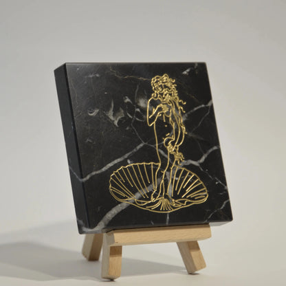 Stone Engraved Artpiece Sandro Botticelli - The birth of Venus