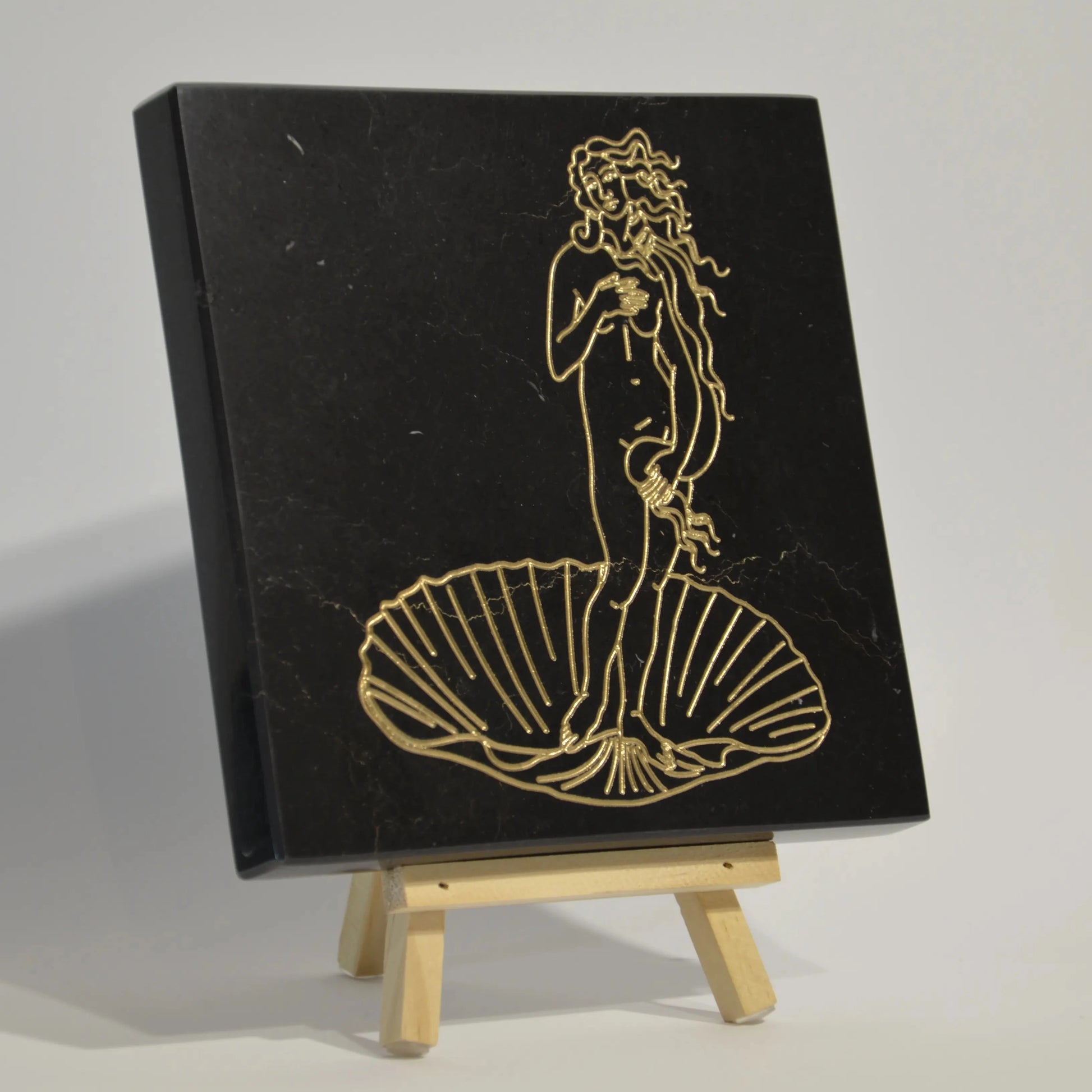 Stone Engraved Artpiece Sandro Botticelli - The birth of Venus